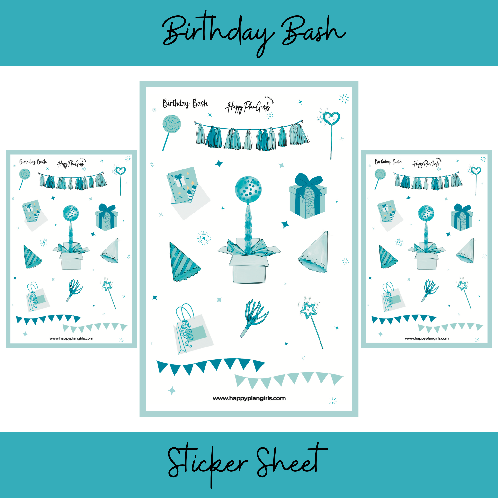 Birthday Bash Sticker Sheet