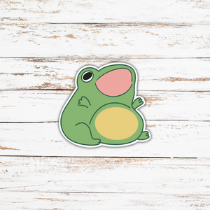 Cute Frog Screaming Sticker