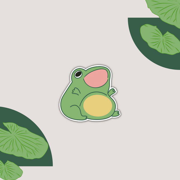 Two Little Frogs' Sticker