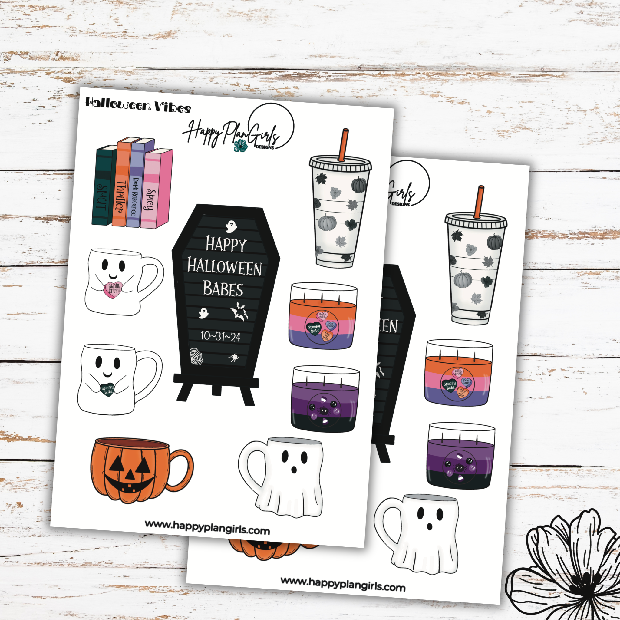 Halloween Vibes Planner Sticker Sheet