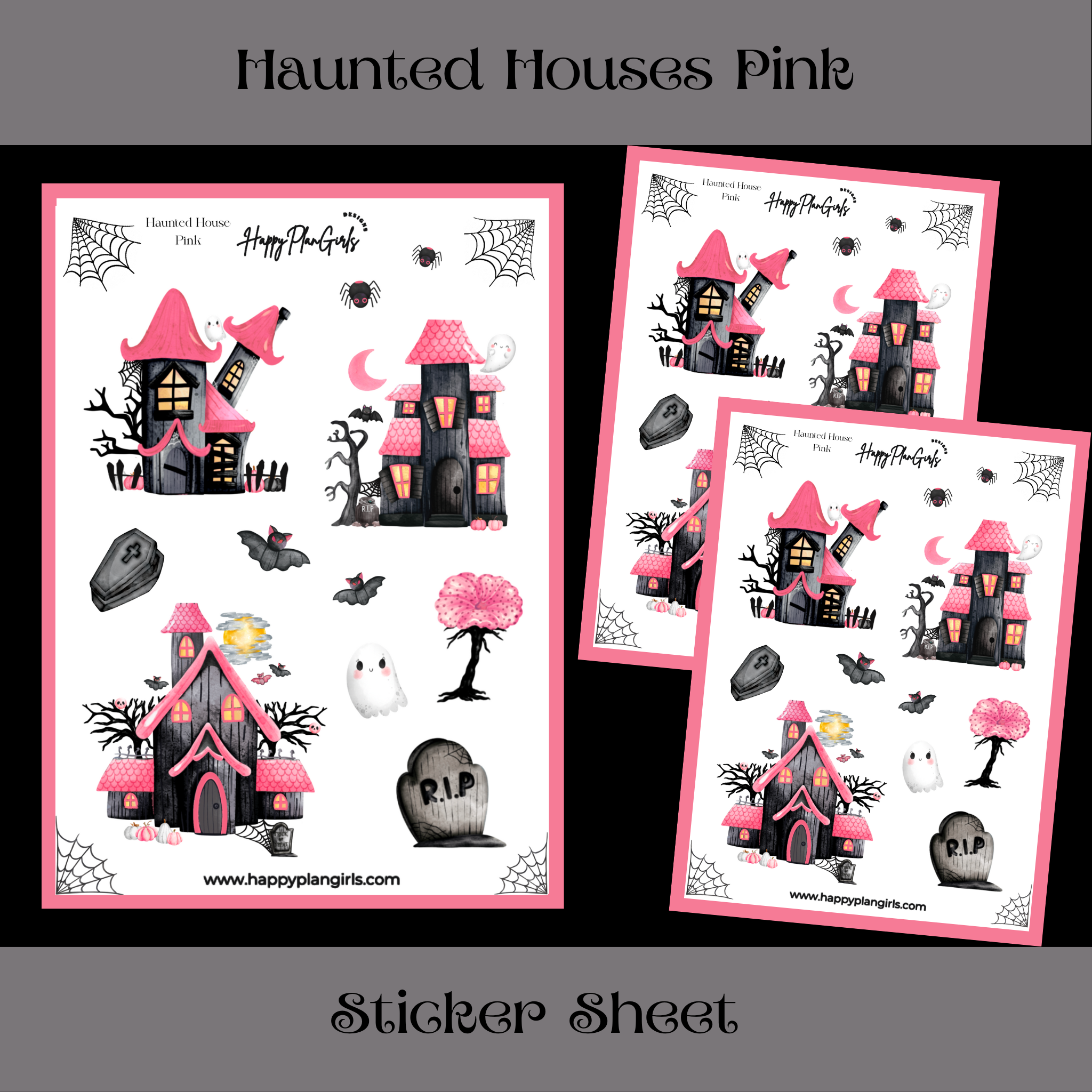 Haunted Houses Sticker Sheet