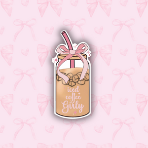 Iced Coffee Girly Sticker - Cute, Durable, and Stylish