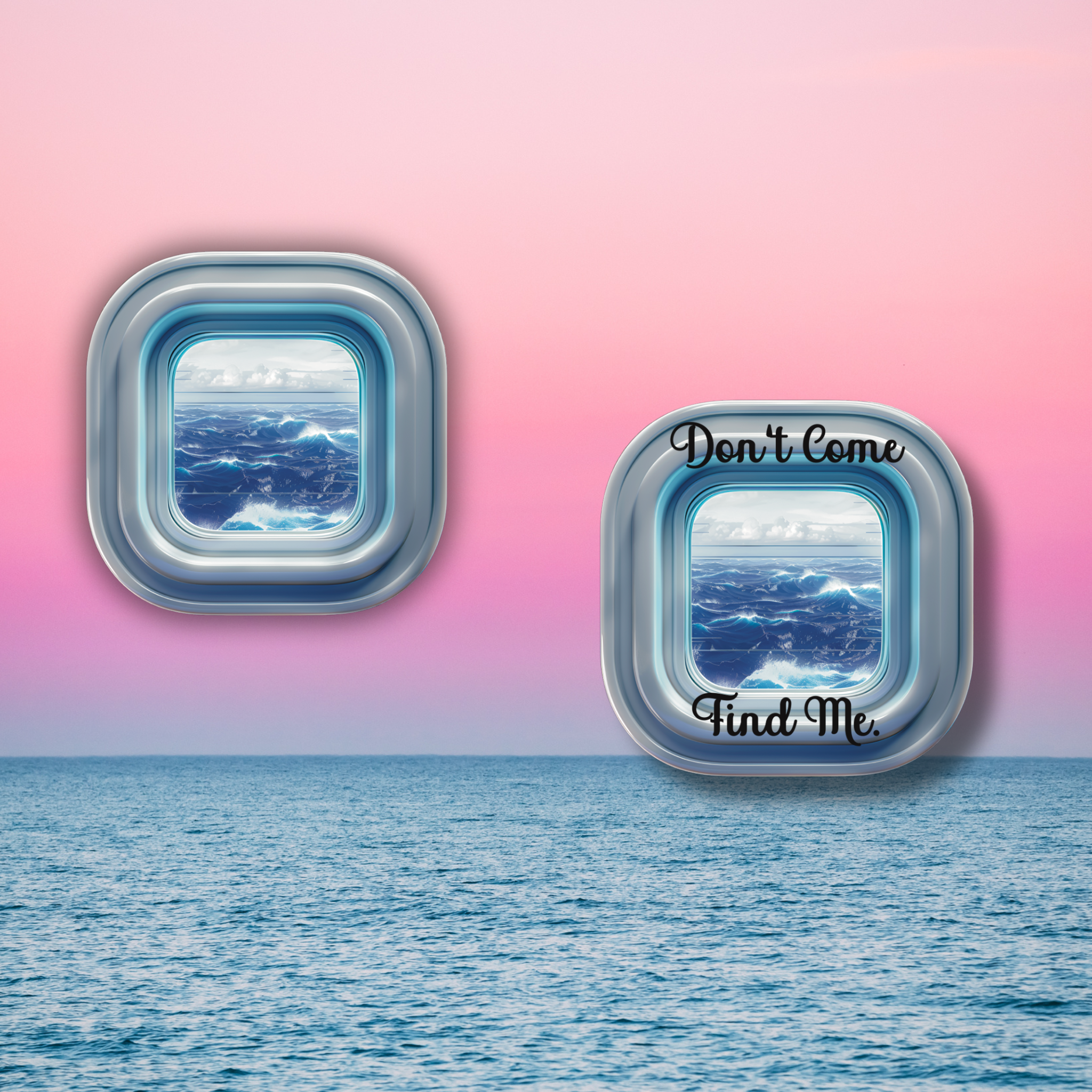 Ocean Window View Sticker - Quote Option Available