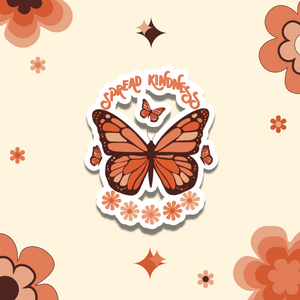 Spread Kindness Butterfly Vinyl Sticker