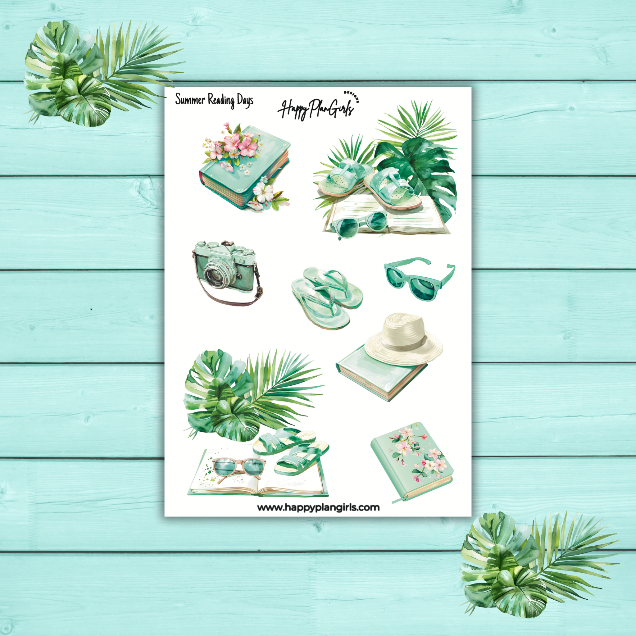 Summer Planner Sticker Sheet Summer Reading Days