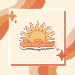SunKissed Sun Vinyl Sticker