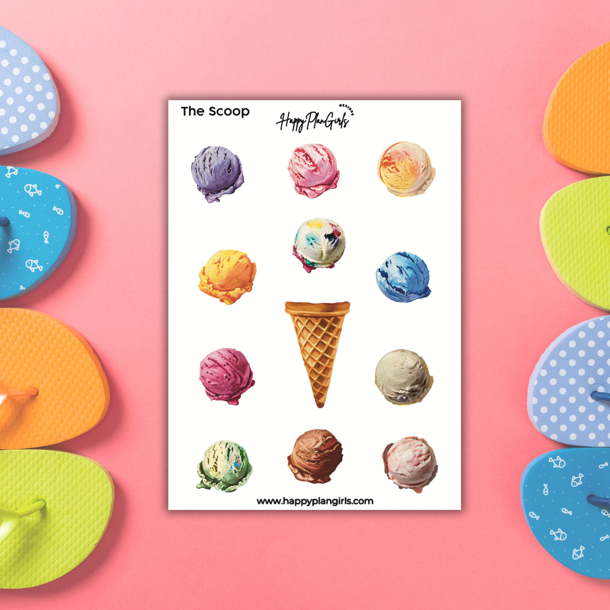 Summer Planner Sticker Sheet The Scoop