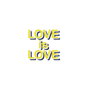 Nonbinary LOVE IS LOVE Sticker