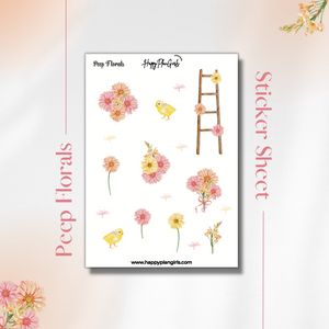 Peep Florals Sticker Sheet