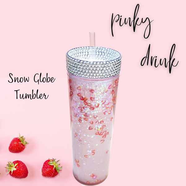 Sunflower, PinkDrink Snowglobe Tumblers! – Dulceflorco