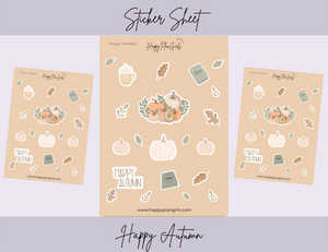 Sticker Sheet "Happy Autumn"