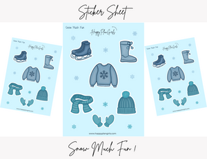 Snow Much Fun Sticker Sheet