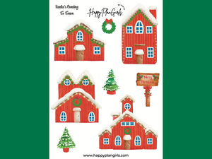 Santas Coming To Town Sticker Sheet