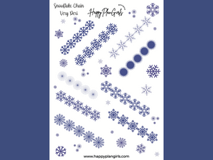 SnowFlake Chain Very Peri Sticker Sheet