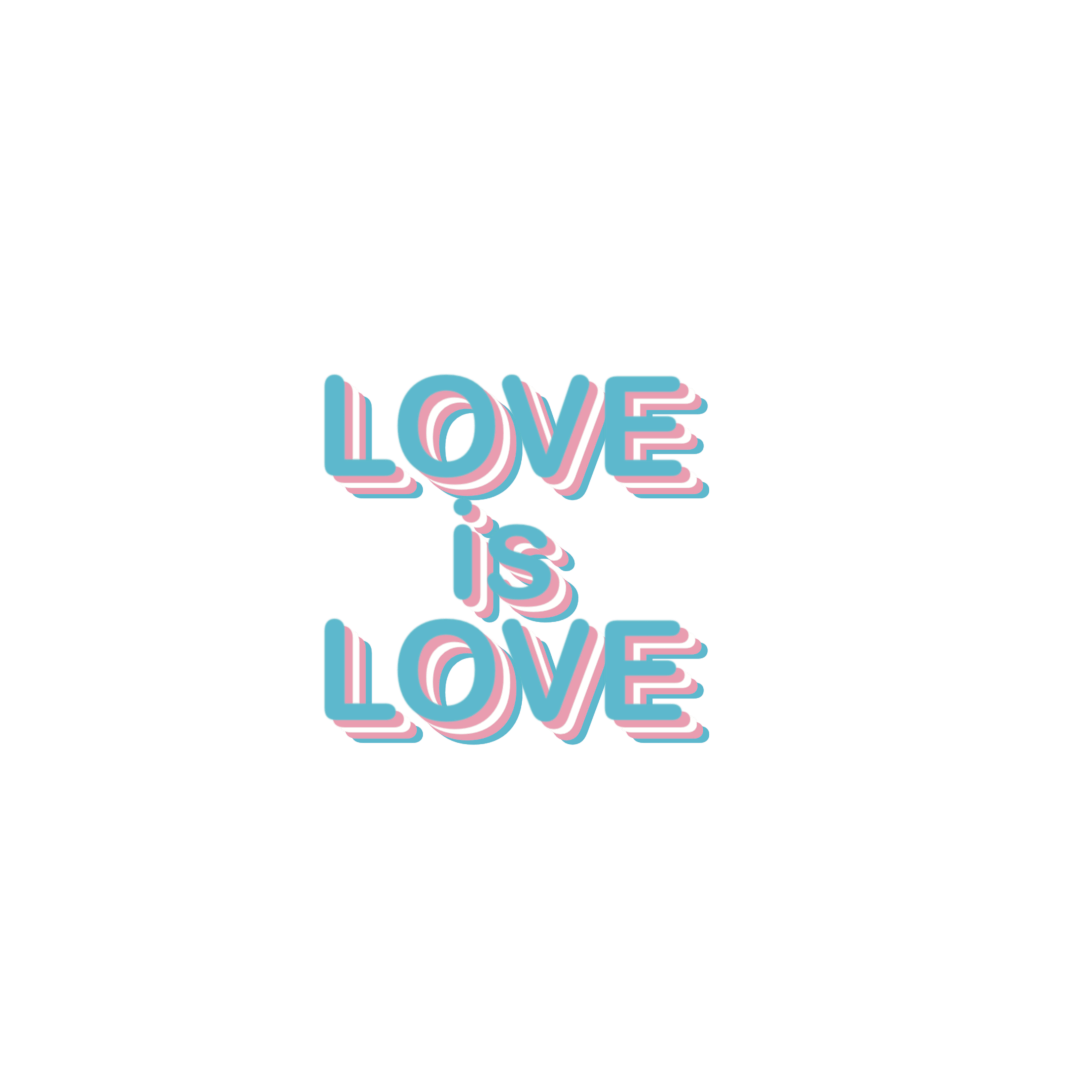 Transgender LOVE IS LOVE Sticker