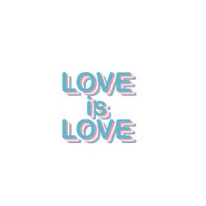 Transgender LOVE IS LOVE Sticker