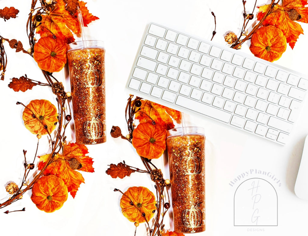 Fall Vibes Snow Globe Tumbler